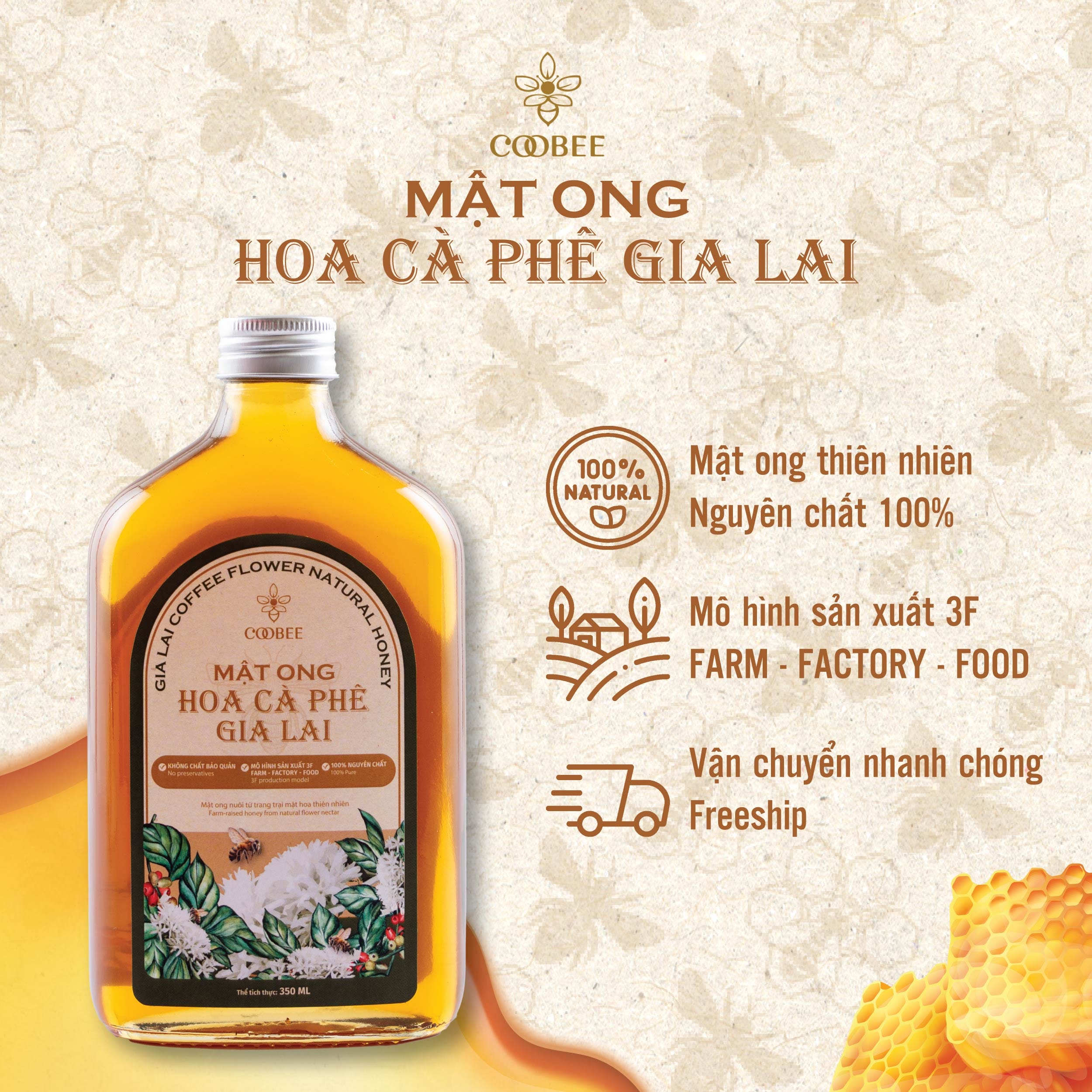 MẬT ONG HOA CÀ PHÊ GIA LAI - Hình ảnh 2
